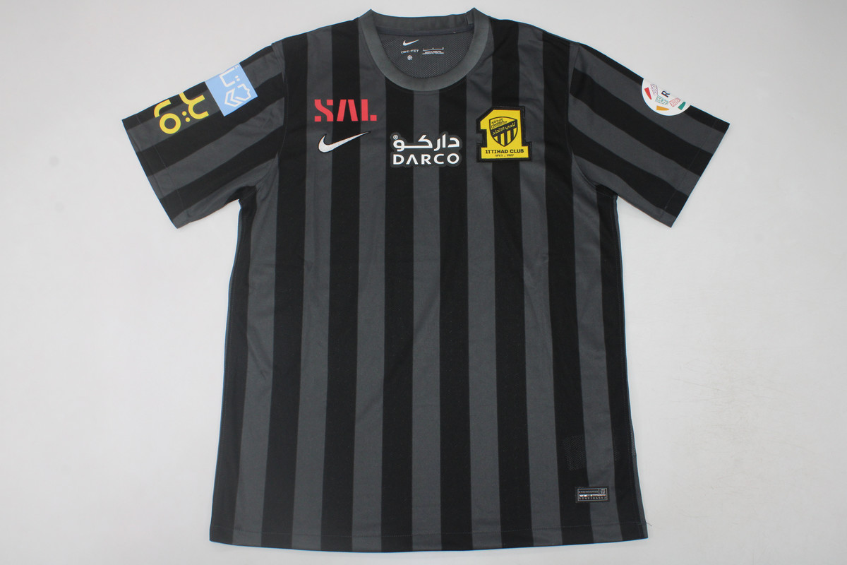 AAA Quality Al-ITTIHAD 23/24 Away Black/Grey Soccer Jersey